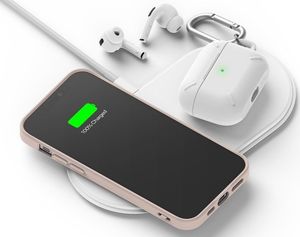 Ringke Etui obudowa Ringke Air S do Apple iPhone 12 Mini 5.4 Pink Sand + Szkło Alogy uniwersalny 11