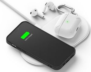 Ringke Etui Ringke Air S do Apple iPhone 12/ 12 Pro 6.1 Czarne + Szkło Alogy uniwersalny 10