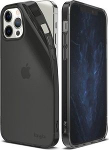 Ringke Etui obudowa Ringke Air do Apple iPhone 12/ 12 Pro 6.1 Smoke Black + Szkło Alogy uniwersalny 2