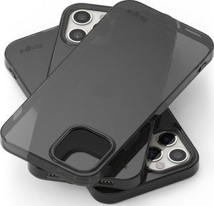 Ringke Etui obudowa Ringke Air do Apple iPhone 12/ 12 Pro 6.1 Smoke Black + Szkło Alogy uniwersalny 4