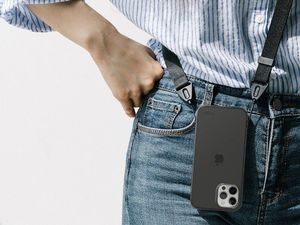 Ringke Etui obudowa Ringke Air do Apple iPhone 12/ 12 Pro 6.1 Smoke Black + Szkło Alogy uniwersalny 9