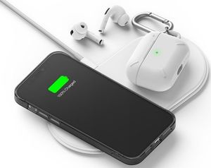 Ringke Etui obudowa Ringke Air do Apple iPhone 12/ 12 Pro 6.1 Smoke Black + Szkło Alogy uniwersalny 10