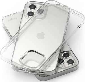 Ringke Etui obudowa Ringke Air do Apple iPhone 12/ 12 Pro 6.1 Clear + Szkło Alogy uniwersalny 4