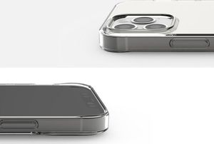 Ringke Etui obudowa Ringke Air do Apple iPhone 12/ 12 Pro 6.1 Clear + Szkło Alogy uniwersalny 5