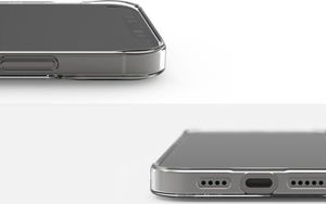 Ringke Etui obudowa Ringke Air do Apple iPhone 12/ 12 Pro 6.1 Clear + Szkło Alogy uniwersalny 6