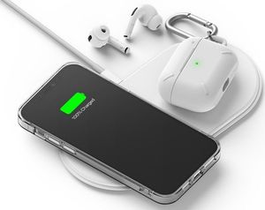 Ringke Etui obudowa Ringke Air do Apple iPhone 12/ 12 Pro 6.1 Clear + Szkło Alogy uniwersalny 10