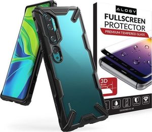 Ringke Etui Ringke Fusion X do Xiaomi Mi Note 10/ Note 10 Pro Black + Szkło Alogy uniwersalny 7