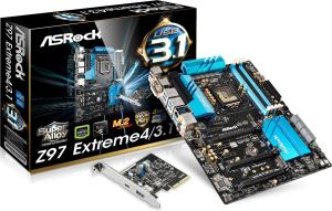 Płyta główna ASRock Z97 Extreme 4/3.1 Z97, 1150, 4xDDR3-1066, USB3.1A, LAN, ATX (Z97 EXTREME4/3.1) 1