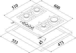 Płyta grzewcza Teka EFX 60 4G AI AL 2