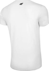 4f Koszulka męska 4F biała H4Z20 TSM020 10S : Rozmiar - L 1