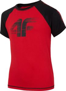 4f Koszulka dla chłopca 4F czerwona HJZ20 JTSM011A 62S : Rozmiar - 158cm 1