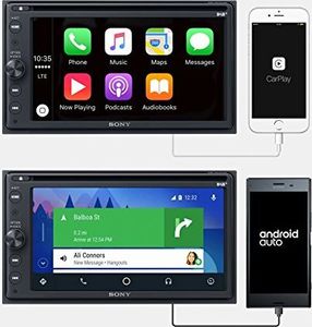 Radio samochodowe Sony Sony XAV-AX205DB 16, 3 cm, 6, 4 cale, Premium DAB plus odtwarzacz DVD, Bluetooth, Apple CarPlay / Android Auto, nawigacja 5