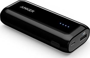Powerbank Anker Anker Astro E1 5200mAh Ultra Compact Portable Battery, ładowarka z PowerIQ do iPhone X 8 8Plus 7 6s 6Plus, iPad, Samsung Galaxy, Nexus, HTC i inne (czarna) 1