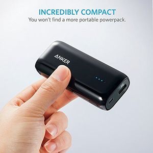 Powerbank Anker Anker Astro E1 5200mAh Ultra Compact Portable Battery, ładowarka z PowerIQ do iPhone X 8 8Plus 7 6s 6Plus, iPad, Samsung Galaxy, Nexus, HTC i inne (czarna) 4