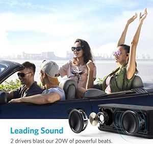 Głośnik Anker Anker SoundCore Boost, Głośnik Bluetooth 20 W z technologią BassUp, wodoodporność IPX5, 12 godzin pracy i zasięg 20 m, podwójne przetworniki zapewniające doskonały dźwięk i bas 4