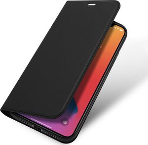 Dux Ducis Etui IPHONE 12 PRO MAX z klapką Dux Ducis skórzane Skin Leather czarne 4