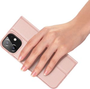 Dux Ducis Etui IPHONE 12 / 12 PRO z klapką Dux Ducis skórzane Skin Leather jasny róż 8