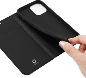Dux Ducis Etui IPHONE 12 MINI z klapką Dux Ducis skórzane Skin Leather czarne 10