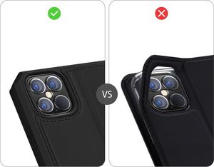 Dux Ducis DUX DUCIS Skin X kabura etui pokrowiec z klapką iPhone 12 Pro Max czarny uniwersalny 11