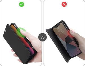 Dux Ducis DUX DUCIS Skin X kabura etui pokrowiec z klapką iPhone 12 Pro Max czarny uniwersalny 10