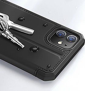 Dux Ducis DUX DUCIS Skin X kabura etui pokrowiec z klapką iPhone 12 Pro / iPhone 12 czarny uniwersalny 13