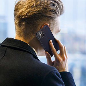 Dux Ducis DUX DUCIS Skin X kabura etui pokrowiec z klapką iPhone 12 Pro Max niebieski uniwersalny 14