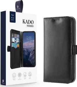 Dux Ducis Dux Ducis Kado kabura etui portfel pokrowiec z klapką iPhone 12 Pro Max czarny uniwersalny 4