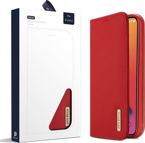 Dux Ducis DUX DUCIS Wish skórzane etui pokrowiec ze skóry naturalnej iPhone 12 Pro Max czerwony uniwersalny 5