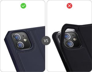 Dux Ducis DUX DUCIS Skin X kabura etui pokrowiec z klapką iPhone 12 mini niebieski uniwersalny 11