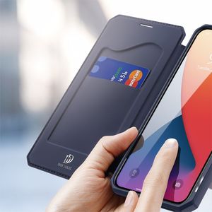 Dux Ducis DUX DUCIS Skin X kabura etui pokrowiec z klapką iPhone 12 mini niebieski uniwersalny 3