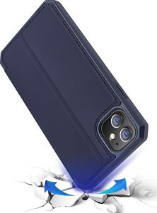 Dux Ducis DUX DUCIS Skin X kabura etui pokrowiec z klapką iPhone 12 mini niebieski uniwersalny 4