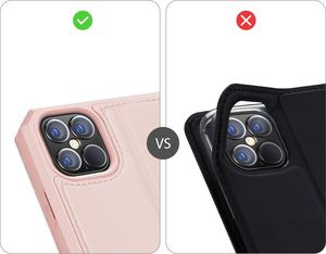 Dux Ducis DUX DUCIS Skin X kabura etui pokrowiec z klapką iPhone 12 Pro Max różowy uniwersalny 11