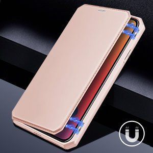 Dux Ducis DUX DUCIS Skin X kabura etui pokrowiec z klapką iPhone 12 Pro Max różowy uniwersalny 15