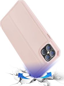 Dux Ducis DUX DUCIS Skin X kabura etui pokrowiec z klapką iPhone 12 Pro Max różowy uniwersalny 4