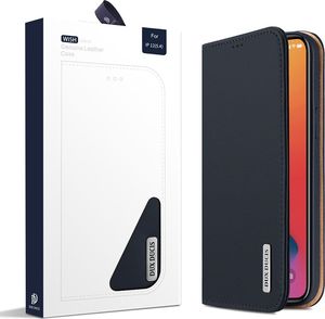 Dux Ducis DUX DUCIS Wish skórzane etui pokrowiec ze skóry naturalnej iPhone 12 mini niebieski uniwersalny 5