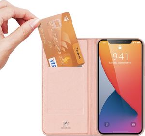 Dux Ducis DUX DUCIS Skin Pro kabura etui pokrowiec z klapką iPhone 12 Pro Max różowy uniwersalny 2