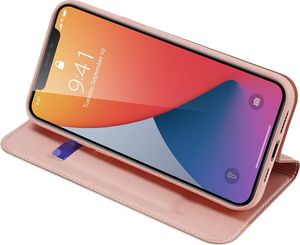 Dux Ducis DUX DUCIS Skin Pro kabura etui pokrowiec z klapką iPhone 12 Pro Max różowy uniwersalny 10