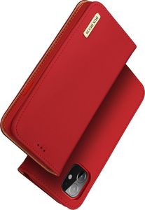Dux Ducis DUX DUCIS Wish skórzane etui pokrowiec ze skóry naturalnej iPhone 12 mini czerwony uniwersalny 2