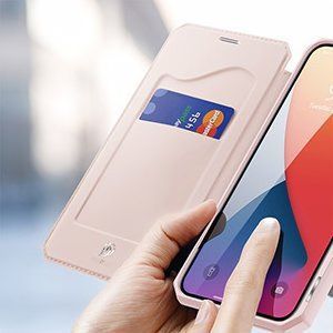 Dux Ducis DUX DUCIS Skin X kabura etui pokrowiec z klapką iPhone 12 Pro / iPhone 12 różowy 18
