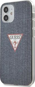 Guess Guess GUHCP12SPCUJULDB iPhone 12 5,4 granatowy/dark blue hardcase Jeans Collection 1