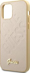Guess Etui Guess GUHCP12LPUILGLG do iPhone 12 Pro Max 6,7 złoty/gold hardcase Iridescent Love Script Gold Logo 6