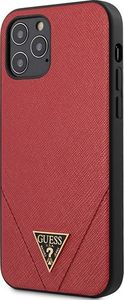 Guess Guess GUHCP12LVSATMLRE iPhone 12 Pro Max 6,7 czerwony/red hardcase Saffiano 1
