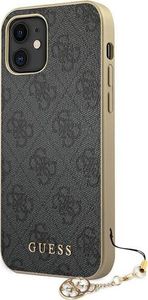 Guess Guess GUHCP12SGF4GGR iPhone 12 mini 5,4 szary/grey hardcase 4G Charms Collection 2