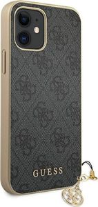 Guess Guess GUHCP12SGF4GGR iPhone 12 mini 5,4 szary/grey hardcase 4G Charms Collection 4