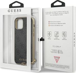Guess Guess GUHCP12SGF4GGR iPhone 12 mini 5,4 szary/grey hardcase 4G Charms Collection 9