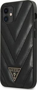 Guess Guess GUHCP12SPUVQTMLBK iPhone 12 mini 5,4 czarny/black hardcase V-Quilted Collection 2