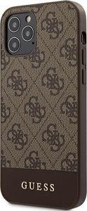 Guess Guess GUHCP12LG4GLBR iPhone 12 Pro Max 6,7 brązowy/brown hardcase 4G Stripe Collection 2