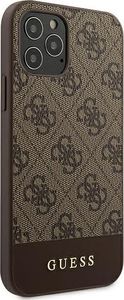 Guess Guess GUHCP12LG4GLBR iPhone 12 Pro Max 6,7 brązowy/brown hardcase 4G Stripe Collection 4