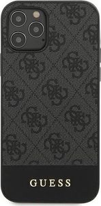 Guess Etui Guess GUHCP12LG4GLGR do iPhone 12 Pro Max 6,7 szary/grey hardcase 4G Stripe Collection 3