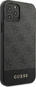 Guess Etui Guess GUHCP12LG4GLGR do iPhone 12 Pro Max 6,7 szary/grey hardcase 4G Stripe Collection 4